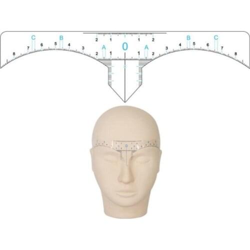 Wholesale Disposable Accurate Permanent Makeup Eyebrow Shaping Tools Eyebrow Measurement Ruler Sticker For tattoo