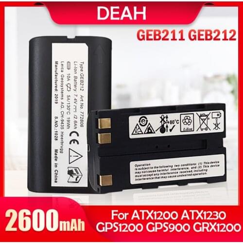 7.4V 2600mAh 2.6Ah GEB212 GEB211 Rechargeable Lithium Li-ion Battery For ATX1200 RX1200 GRX1200 GPS1200 GPS900 Series Piper 100