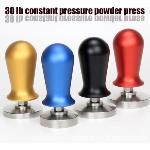 49mm 51mm 58mm Flat Press Coffee Pressure Tamper Stainless Steel Calibrated Elastic Powder Compactor Coffee Powder Hammer