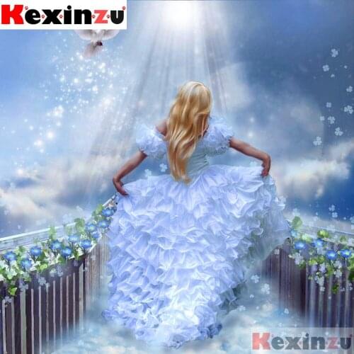 Full Square/Round 5D DIY Diamond Painting"Pigeon girl"3d Embroidery Kit Cross Stitch Rhinestone Mosaic Home Decor Gift Y11