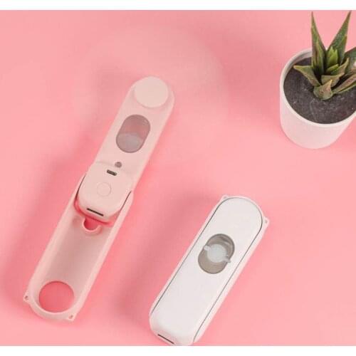 Handheld Fan Mini Fans Usb Rechargeable Portable Water Spray Mist Hold Small Cooler Fold Fan for Outdoor Ventilador Humidifier
