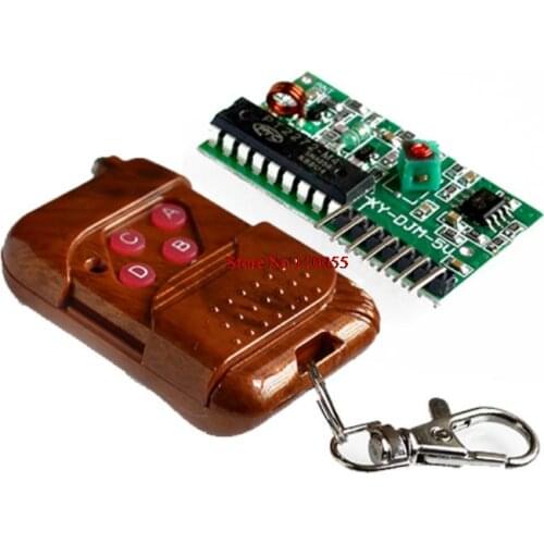 【SIMPLE ROBOT】1set IC 2262/2272 4 CH 315Mhz Key Wireless Remote Control Kits Receiver module For