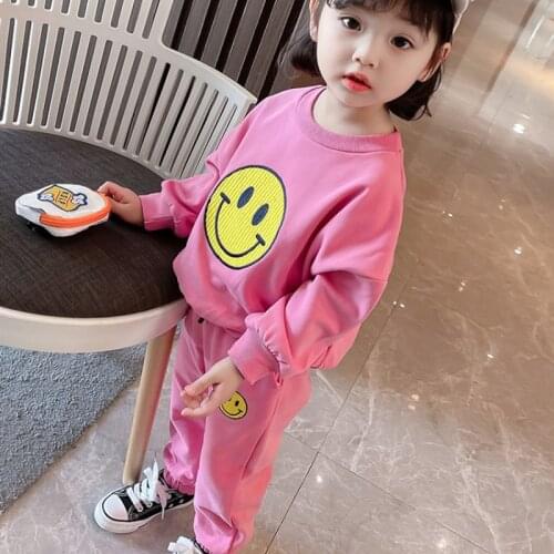 Pullover Spring Summer Childrens Clothes Set Baby Girls Sweatshirts + Pants 2pcs/Set Kids School Beach Outdoor Teenage Girl Clo