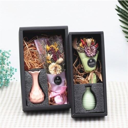 Handmade Artificial Flower Bouquet Preserved Fresh Flower Hybrid Lavender Dried Flowers Bouquet Gift For Birthday Party Wedding