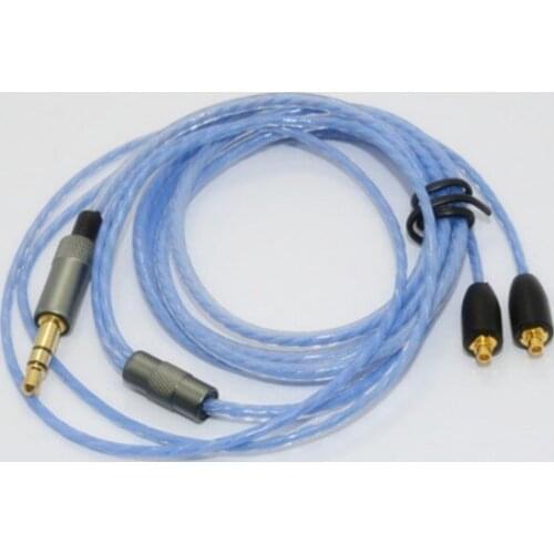 Replacement OFC Upgrade Audio Cable Cord Line for Shure SE846 SE535 SE425 SE315 SE215 UE900 Headphone Headset ( Blue )