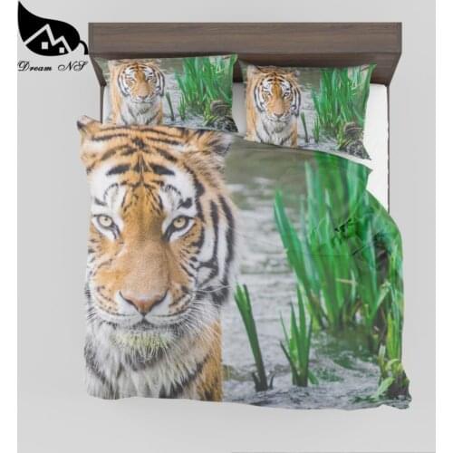 Dream NS Tiger 3D effect prints Comfor Quilt Duvet Polyester cotton home textile products Queen King Quilt cover SMY50