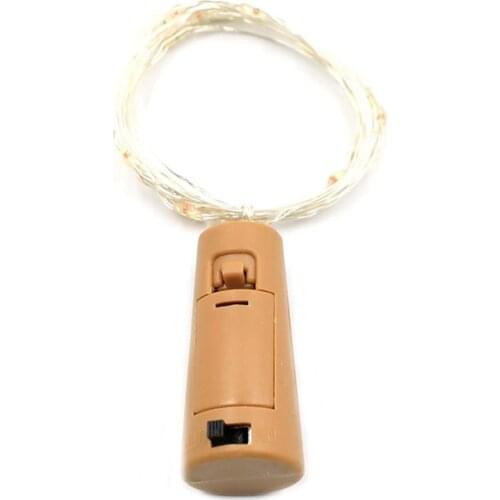 Solar Cork Wine Bottle Stopper Copper Wire String LED Lights Fairy Lamps For Indoor Outdoor Party Holiday Decoration
