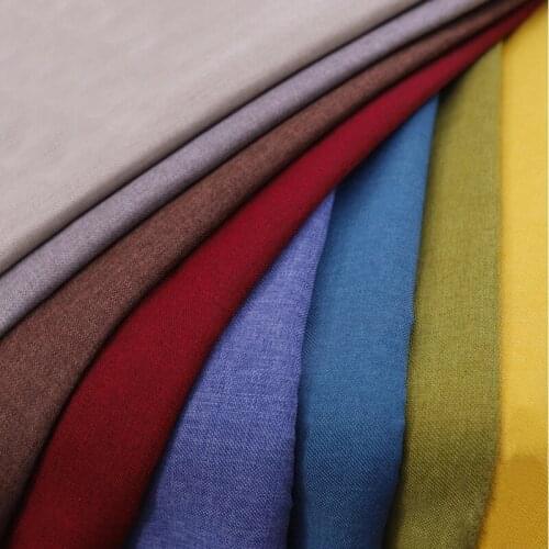 Sofa Fabric Thicken Linen Fabrics Plain Fabric Wholesale Tablecloth Cushion Pillowcase Imitation Cotton Linen Soft Pack Fabric