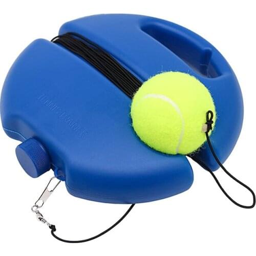 Tennis Trainer Rebound Ball Solo Tennis Self-Study Practice Trainer Gear Anti-entanglement Training Tool With Baseboard Kit