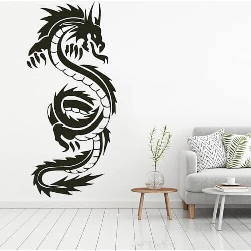 High Quality Chinese Dragon Wall Mural Living Room Home Decoration Vinyl Art Removable Wall Sticker Y-250