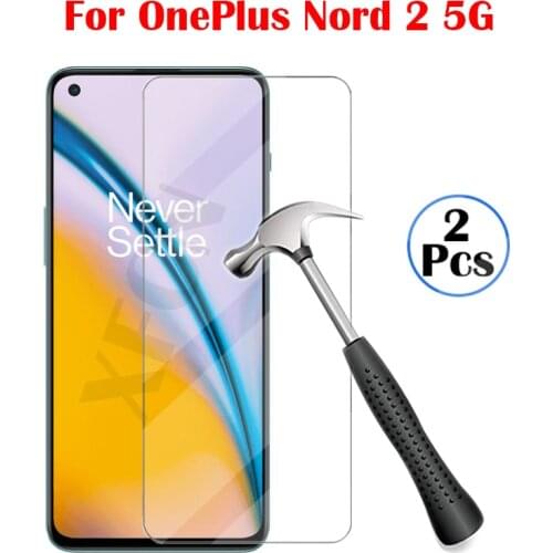 Protective glass for oneplus nord 2 5g screen protector tempered glas for one plus nord2 nor 2 5g 6.43'' safety film phone cover