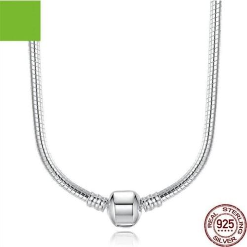Handmade Snake Chain Necklace Fit 925 sterling silver Statement Party Wedding necklaces for women Bridal accessory Jewelry