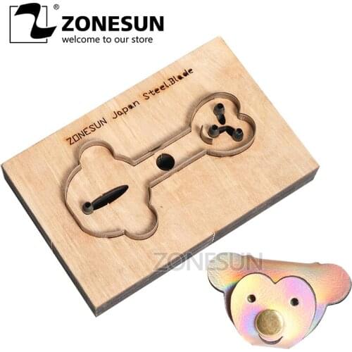 ZONESUN Monkey Customized leather cutting die Leather DIY Craft wire earphone collector Wooden Template Punching Cutting Mould