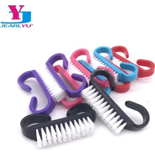 10 Pcs Mix Color Nails Art Acrylic Nail Brush Cleaning Brush Remove Dust Powder Cleaner for Acrylic UV Gel Nails Art Manicure