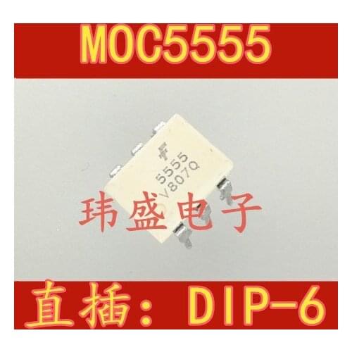 10pcs MOC5555 F5555 MOC5555 FOD5555 DIP-6 MOC5555M