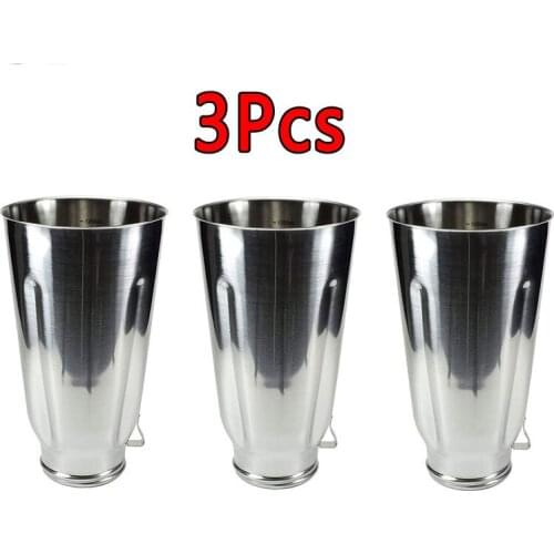 3Pcs 304 Stainless Jar Cup 1.25L Blender Parts Spare Replacement Parts For Oster OS 0041 2725 2726 4101-8 6647 Kitchen Appliance