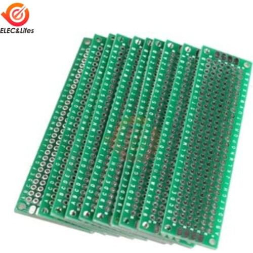 5Pcs 2*8CM Universal Strip Breadboard For Arduino Electronic Soldering DIY double-sided Tin Plated Prototyping PCB Circuit Board