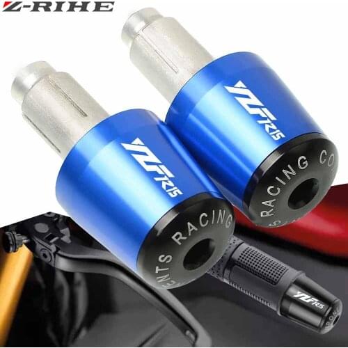 Motorcycle Accessories 7/8" 22MM Handlebar Hand Grips Handle Bar End Cap For Yamaha YZF R15 YZF-R15 YZFR15 2008-2015 2017-2018