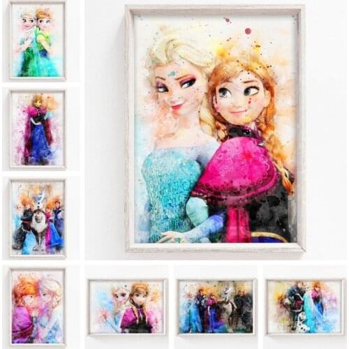 5D DIY Diamond Painting Disney Animation Frozen Diamond Embroidery Cross Stitch Kits Nursery Room Home Decoration