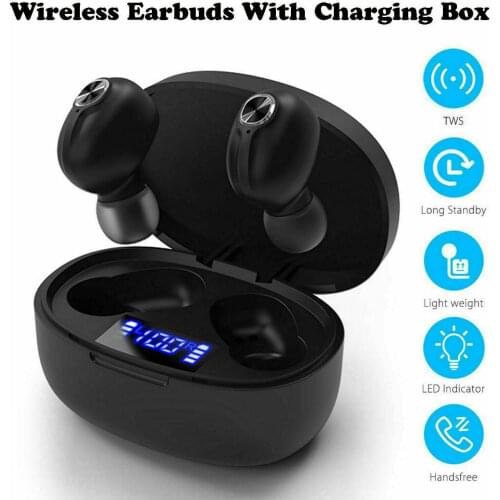Wireless TWS Bluetooth 5.0 Headset Earphones Stereo Headphones with Charging Box