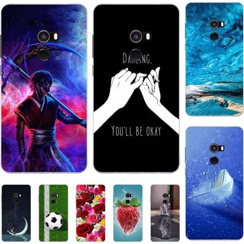 For Xiaomi Mi Mix 2 Pro 6.4"Mix Evo Case Cartoon Pattern Soft TPU Cover Coque Animal Flower Shell