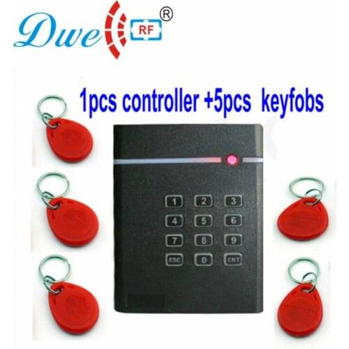 DWE CC RF Access Control Kits 125khz Rfid Standalone Keypad Door Access Controller Pin External Reader DW-04