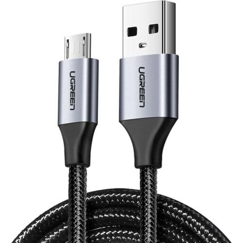 Ugreen Micro USB Braided Cable Rose gold Charger USB to Micro USB Fast Charging Cable for Samsung Xiaomi HTC Tablet USB Cord