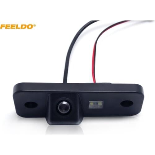 FEELDO 1Set Car Reverse Rear View Camera for Hyundai Santa FE Santafe Azera Grandeur License Plate Camera