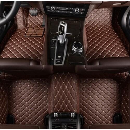 Leather Car floor mat carpet rug for Daewoo Matiz Alpheon Alpheon custom fit car all weather floor mat foot mats