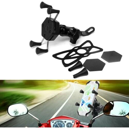 Motorcycle Bicycle MTB Bike Handlebar X Grip Mount Mobile Phone Holder Universal Motorbike Accessories
