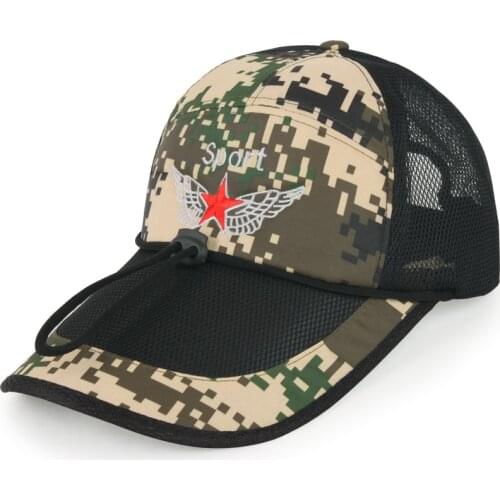 Summer hat male breathable baseball cap sunbonnet outdoor sunscreen caps sun hats summer mesh visor