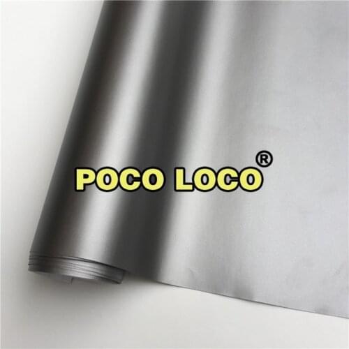 Matt Finish Gunmetal Aluminum Grey Vinyl Wrap Textured Auto Tint Self Adhesive Air Release Bubble