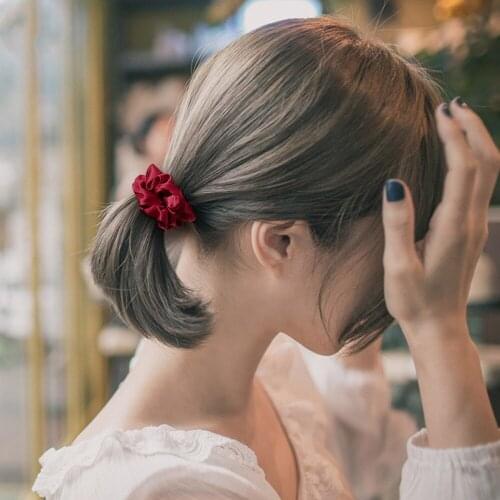 Fashion Elastic Hair Bands Sweet Scrunchies Hair Ties Ponytail Holders Rubber Band Candy Color Hair Rope Hair Accessories