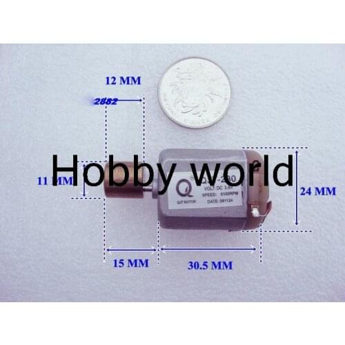 Wholesales 20pcs strong magnetic 3.6V 650mA 280 vibration motor dc motor toy motor 280 motor free shipping