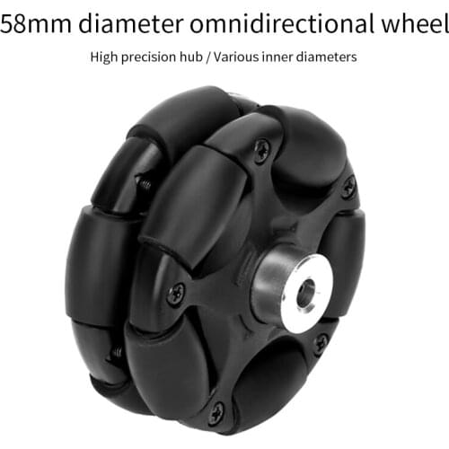 58mm plastic omnidirectional wheel omnidirectional moving wheel 90 ° omnidirectional wheel