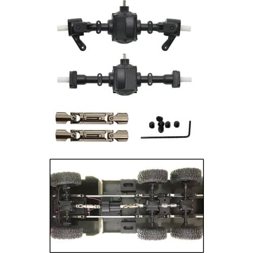 RC Car Spare Parts Rear Axle + Rear Axle Gearbox + Transmission Shaft RC