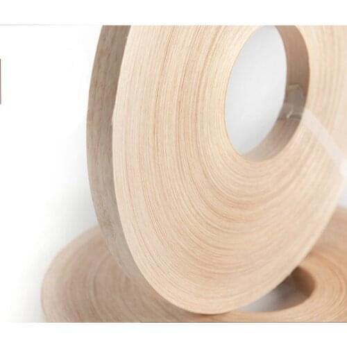 Width:20mm Thickness:0.5mm Natural rubber wood edge sealing strip wood veneer
