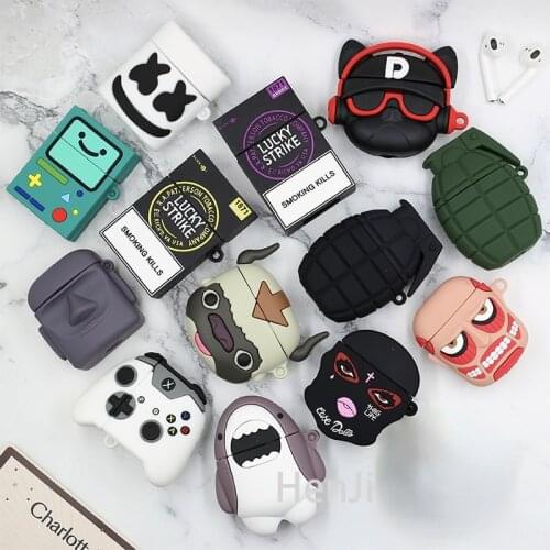 3D Cute cartoon Headphone Cases For Apple Wireless Bluetooth Headset Airpods pro 1 2 3Silicone Earphone Cover