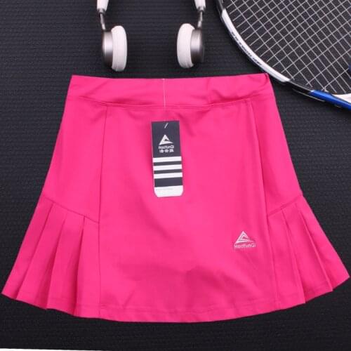 Sports Skirt Badminton Tennis Skort Tennis Quick-drying Internal Pocket Anti-glare Bottom Pants Small Pleated Skirt