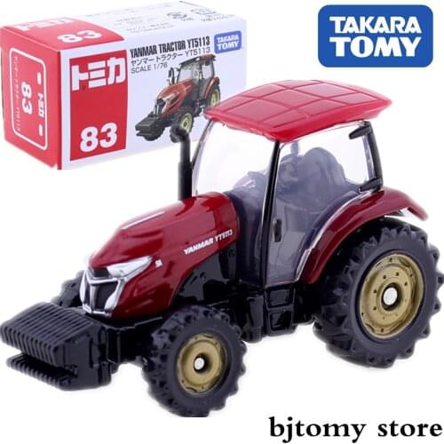 TOMICA 83 Yanmar Tractor YT5113 Scale 1:76 TAKARA TOMY Display Miniature Diecast Metal Car In Toy Vehicle Model Collection