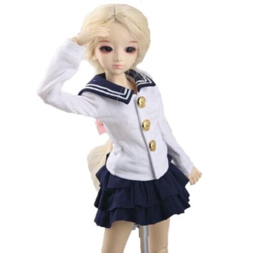 [wamami] 300# Navy Skirt Outfit Uniform 1/4 MSD SD DZ AOD BJD Dollfie Doll