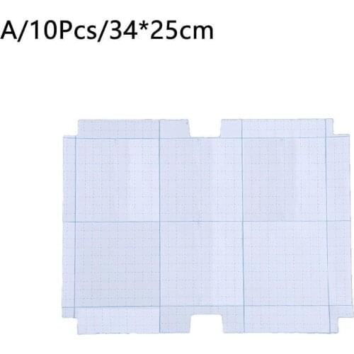 10pcs/ Pack Transparent Book Cover Waterproof Stain-proof Self-Adhesive Plastic Wrapping Films Notebook Protector