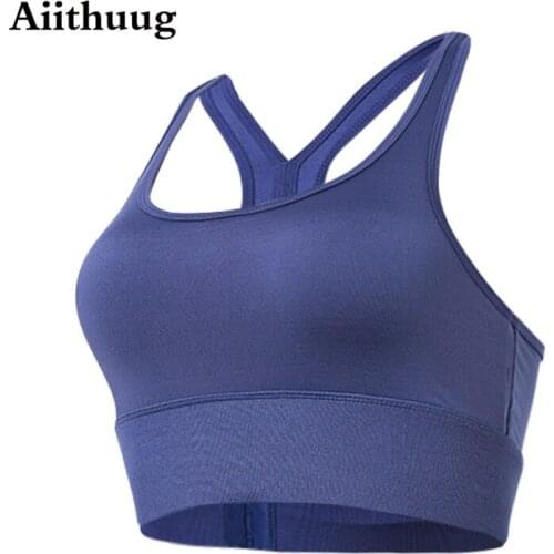 Aiithuug Womens Bounce Control Wirefree Criss Cross Front Adjustable High Impact Maximum Support Sports Bras Support Workout