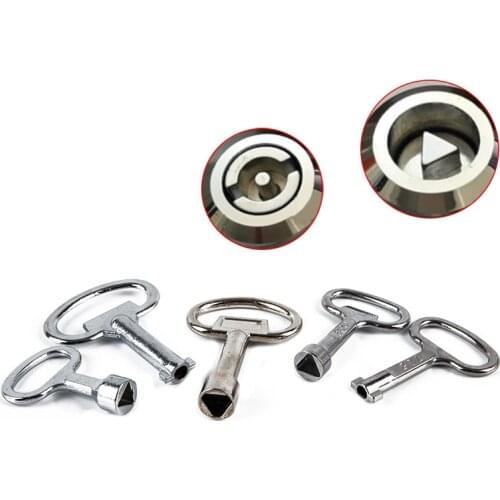 1Pc Universal Key Multifunction Wrench Metro Trains Key Lock Elevator Door Key Electric Cabinet Keys For Triangular Panel Lock