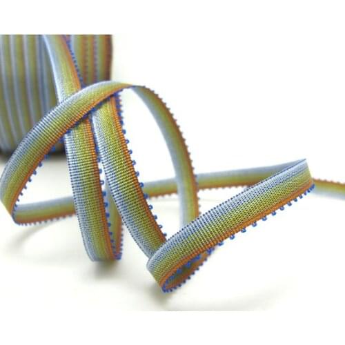 10 Yards 1/4 Inch (7mm) Picot Ombre Ribbon Trim|Blue Narrow|Polyester|Picot Edge|Doll Trim|Embellishment|Bow Flower Supplies