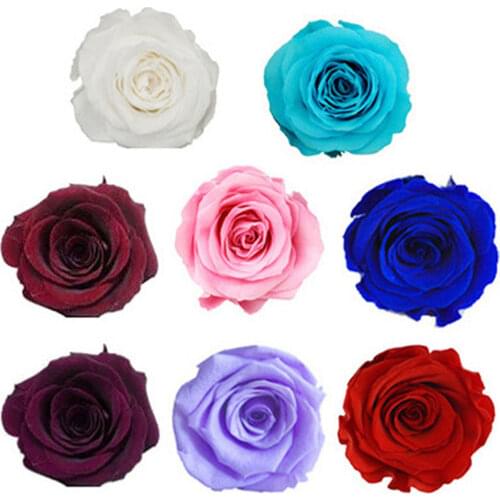 100Pcs High Quality Preserved Flowers Immortal Rose Valentines Day Gift For Girlfriend Mothers Day Eternal Life Flower Gifts Box