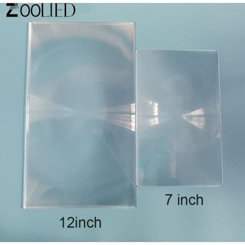 2pcs/lotFresnel Lens Magnifier Optical PMMA Plastic Spotlight Lens for Smart Phone Projector Plane Magnifier solar concentrator
