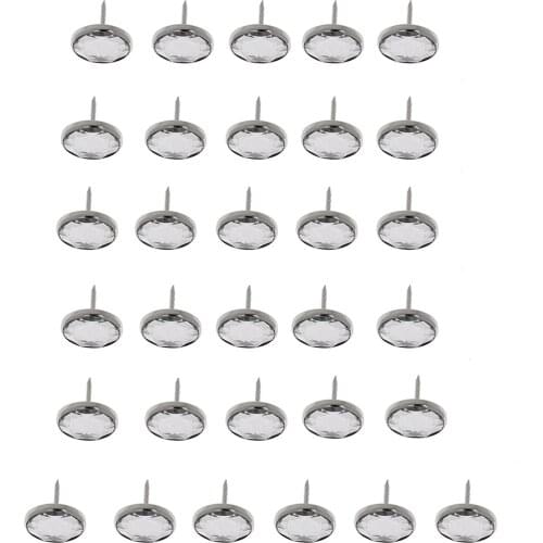 25 Pieces Sofa Headboard Wall Decorative Nails Tack Crystal Diamond Upholstery Nail