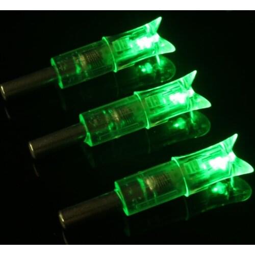 3/6/12pcs Crossbow Arrow Archery Lighted Nock LED Light Shiny For Night Hunting Sports Shooting Arrows Hunting Accessories