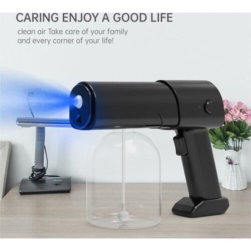 500ML Wireless Nano Household Blue Light Steam Spray Disinfection Spray Gun Large Capatity Adjustable USB Charging Steam